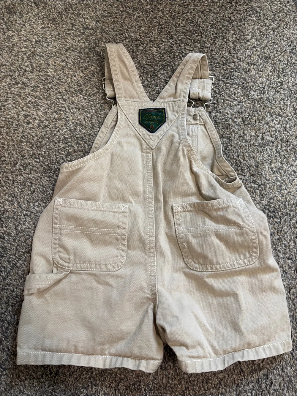 GAP Beige Short Overalls Romper